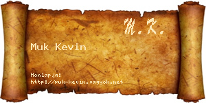 Muk Kevin névjegykártya