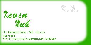 kevin muk business card